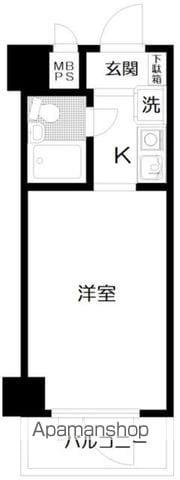 日神パレス東高円寺(ワンルーム/1階)の間取り写真