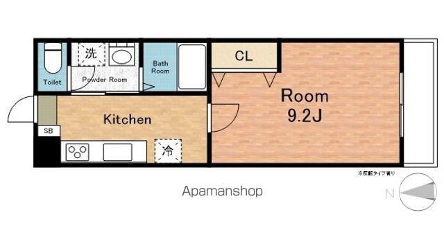 ウッディーパレスU(1K/2階)の間取り写真