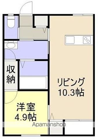 プレベールⅤ(1LDK/1階)の間取り写真