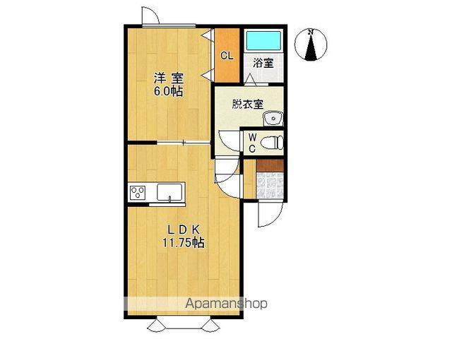 トゥインクルⅠ(1LDK/1階)の間取り写真