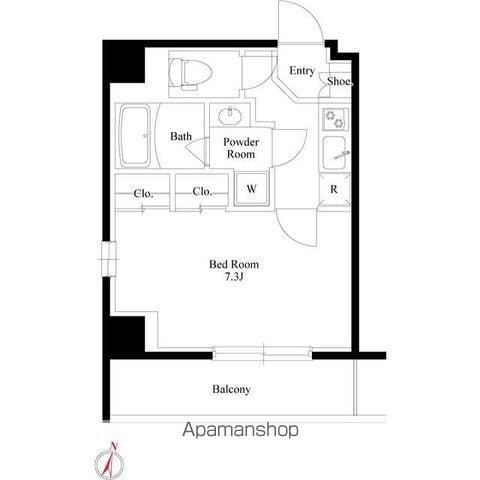 GRANPASEO本郷壱岐坂(1K/2階)の間取り写真