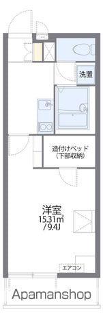 レオパレスNYOI Ⅲ(1K/4階)の間取り写真