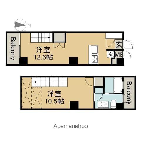 スクエア名駅南(1LDK/9階)の間取り写真