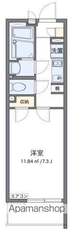クレイノSOLUTIONS 6(1K/1階)の間取り写真