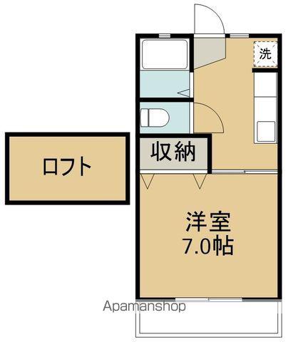 サンプラザ高松(1K/2階)の間取り写真