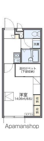 レオパレスエスペランサ(1K/1階)の間取り写真