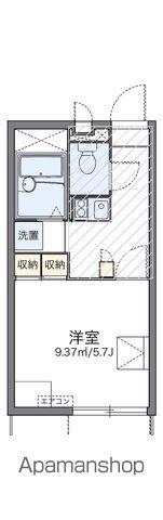 レオパレスジュネス紫竹(1K/1階)の間取り写真