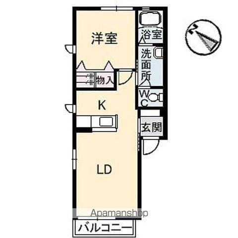 カーサ・シオネ(1LDK/1階)の間取り写真