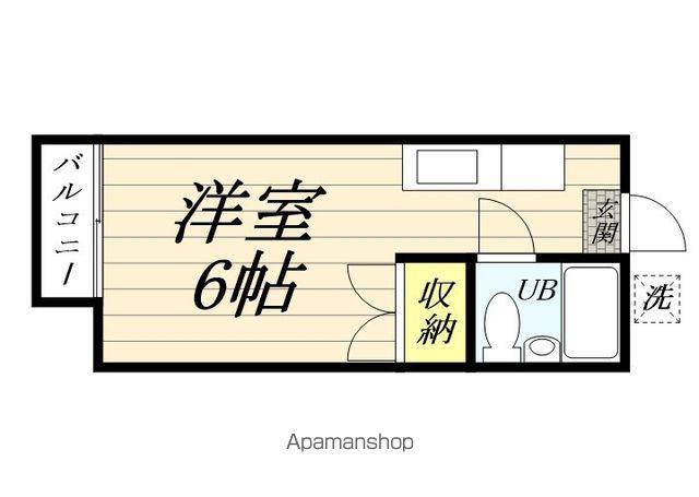 コーポ光(ワンルーム/1階)の間取り写真