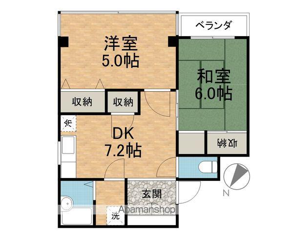 メゾン・ウィステリア(2DK/2階)の間取り写真