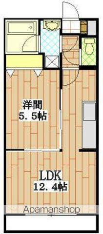 エルマーノI(1LDK/1階)の間取り写真
