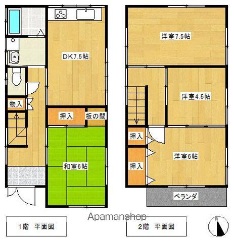 京成電鉄本線 京成大和田駅 徒歩16分 2階建 築50年(4DK)の間取り写真