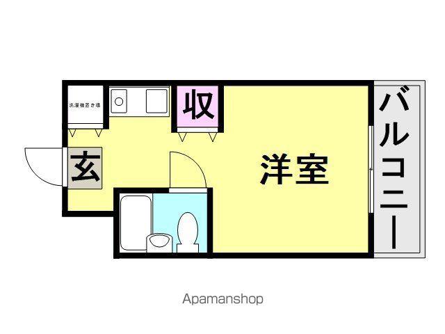 ウィンベルソロ立花(ワンルーム/5階)の間取り写真