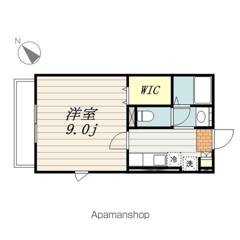 グランドゥール(1K/1階)の間取り写真