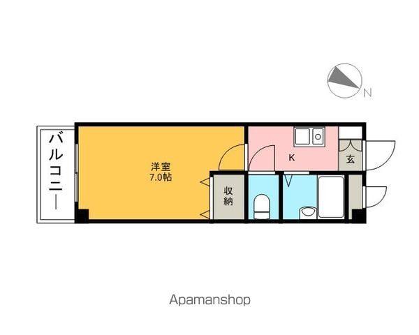 プリデ入船 2階階 間取り