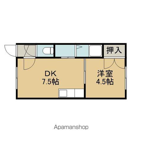 プルミエール(1DK/1階)の間取り写真