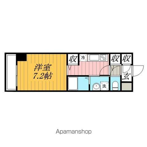 パークサイド砂山(1K/6階)の間取り写真