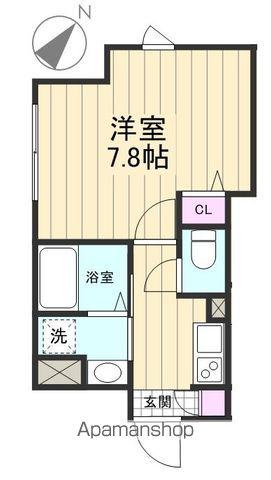 JH AXIS谷在家(1K/2階)の間取り写真