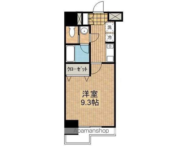 タウンコート大通(1K/2階)の間取り写真