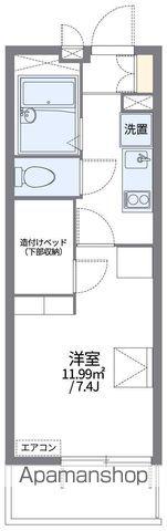 レオパレス幸A(1K/3階)の間取り写真