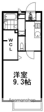 ベルドミールⅢ(1K/1階)の間取り写真