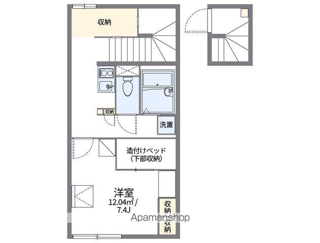 レオパレスKATAYAMAⅡ(1K/2階)の間取り写真