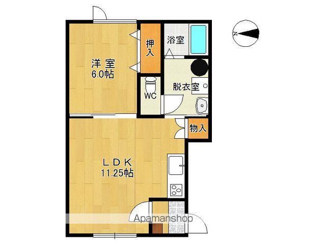 クレスト1(1LDK/2階)の間取り写真