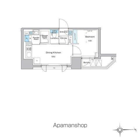 ルフォンプログレ門前仲町プレミア(1DK/9階)の間取り写真