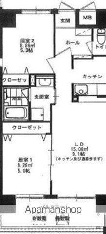 ALTE MEISTER ALMERU(2LDK/5階)の間取り写真