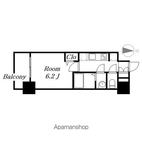 プレサンス新栄ユリシス(1K/12階)の間取り写真
