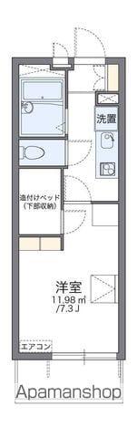 レオパレス仙港SKⅢ(1K/1階)の間取り写真
