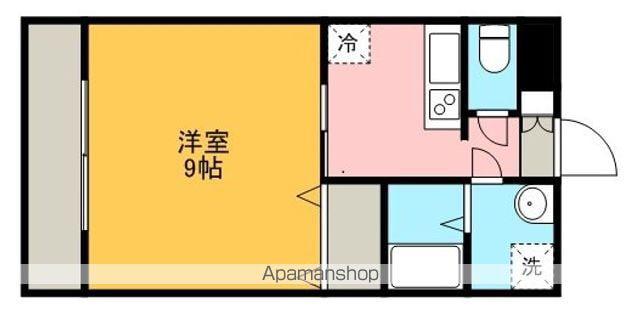 マサモトマンション2(1K/1階)の間取り写真