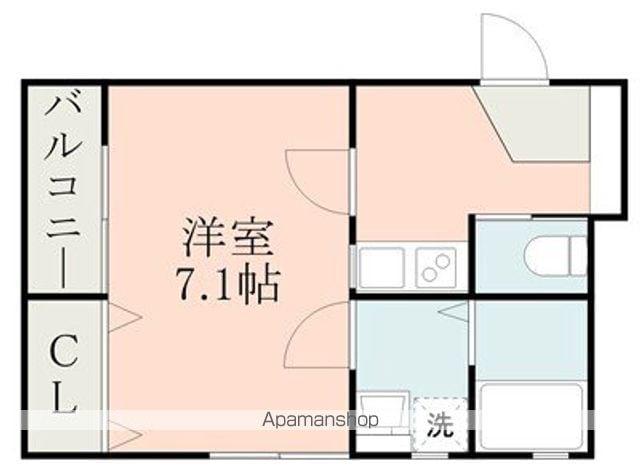 サイエンス吉富(1K/1階)の間取り写真