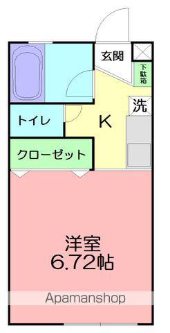 クレシアⅠ(1K/2階)の間取り写真
