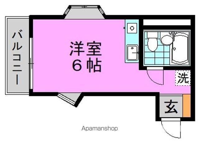 モナークマンション阿佐ヶ谷(ワンルーム/4階)の間取り写真