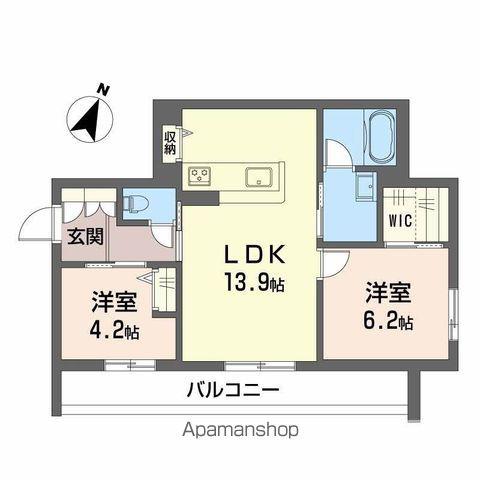 シャーメゾン吉塚211(2LDK/3階)の間取り写真