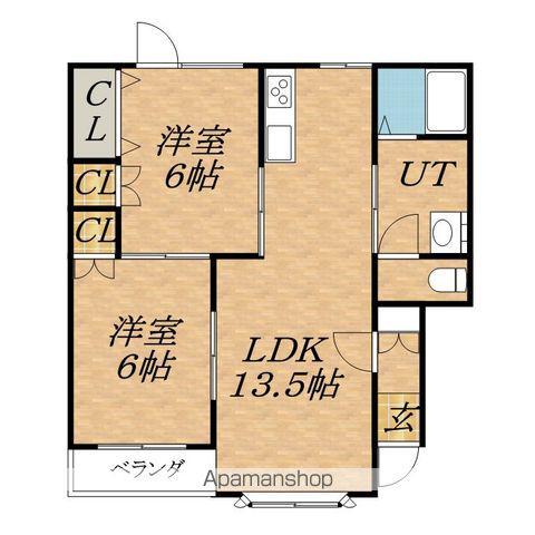 GRACE87(2LDK/2階)の間取り写真