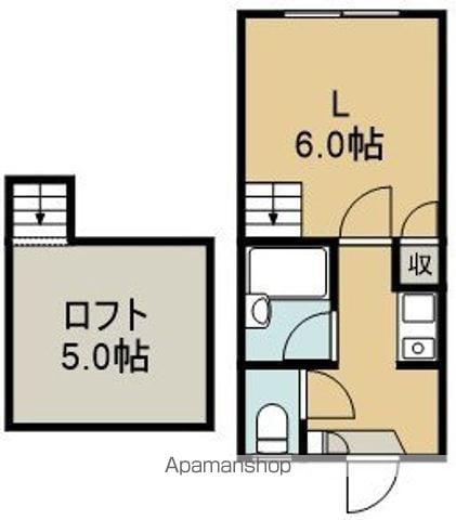 セブンスコート美原(1K/1階)の間取り写真