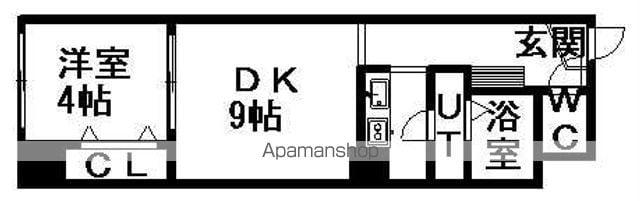 パークヒルズ中央12(1LDK/10階)の間取り写真