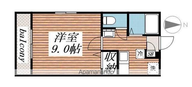 フォーサイトハイツ(1K/2階)の間取り写真