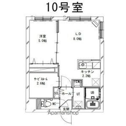 PARTIRE 裏参道(1SLDK/1階)の間取り写真