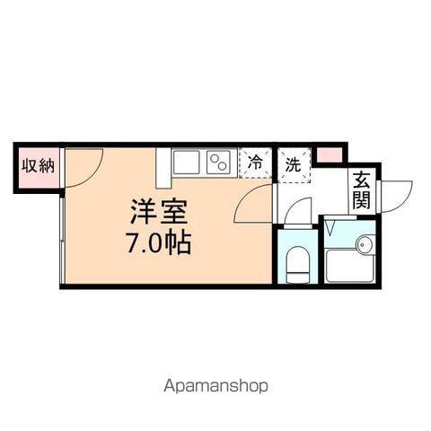 ハイ・アメニティ江尻(ワンルーム/2階)の間取り写真