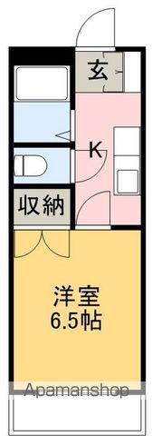 ピュア高須Ⅱ(1K/2階)の間取り写真