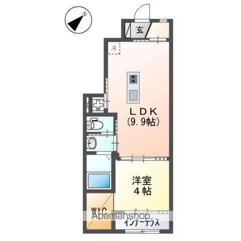 アリビオ(1LDK/1階)の間取り写真