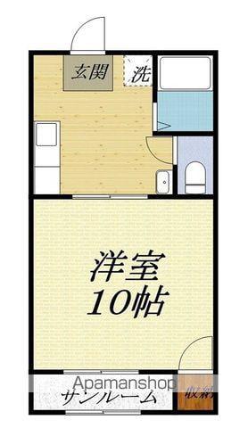 ヒルズ北山(1K/1階)の間取り写真