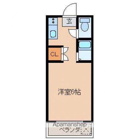 あいらんど本郷 B棟(ワンルーム/2階)の間取り写真