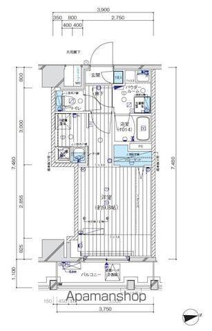 メインステージ八広(ワンルーム/2階)の間取り写真