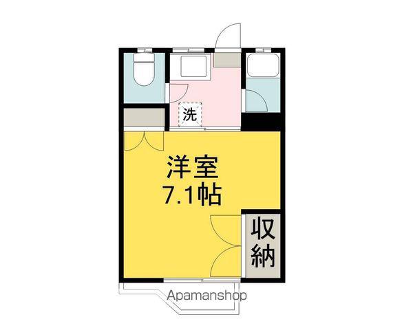 ヴィレッタ東広島参番館(1K/2階)の間取り写真