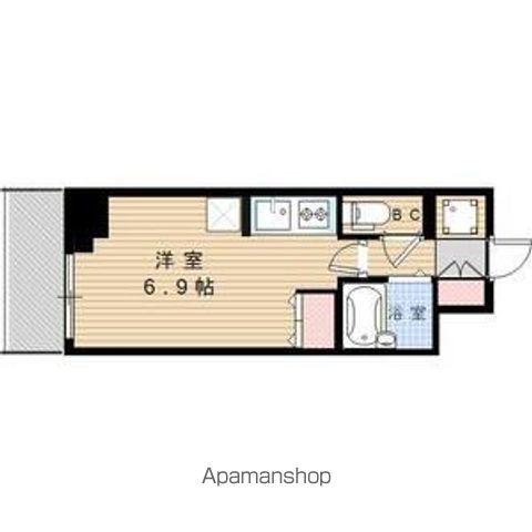 RIDGE堀田(ワンルーム/8階)の間取り写真