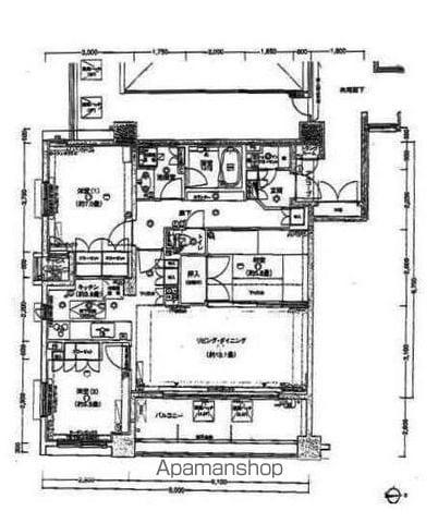 ルネサンスシティ本牧(3LDK/5階)の間取り写真